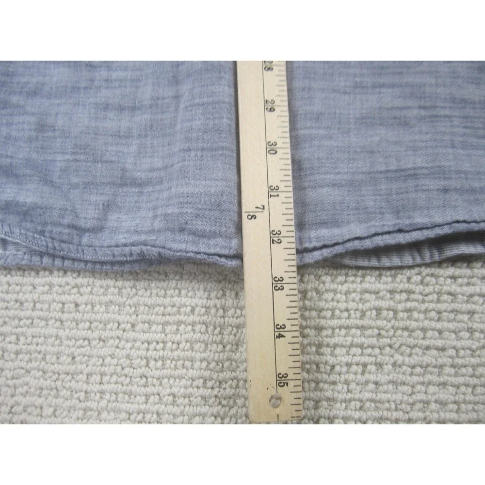 True Nation Shirt Mens 4XLT Gray Button Down Long Sleeve Big & Tall Cotton‎ Slub - Picture 7 of 8